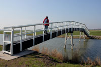 Houten brug over Beemsterringvaart 1