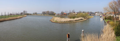 Panoramafoto van de Beemsterringvaart en Avenhorn