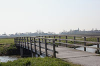 brug over wetering in weilandpad