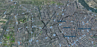Wandeling in Google Earth