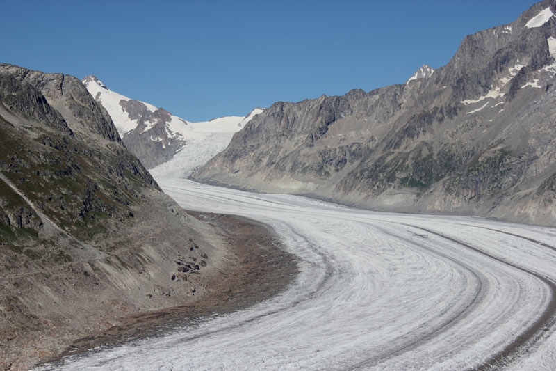 Foto 14 van de dagwandeling langs de Aletschgletscher